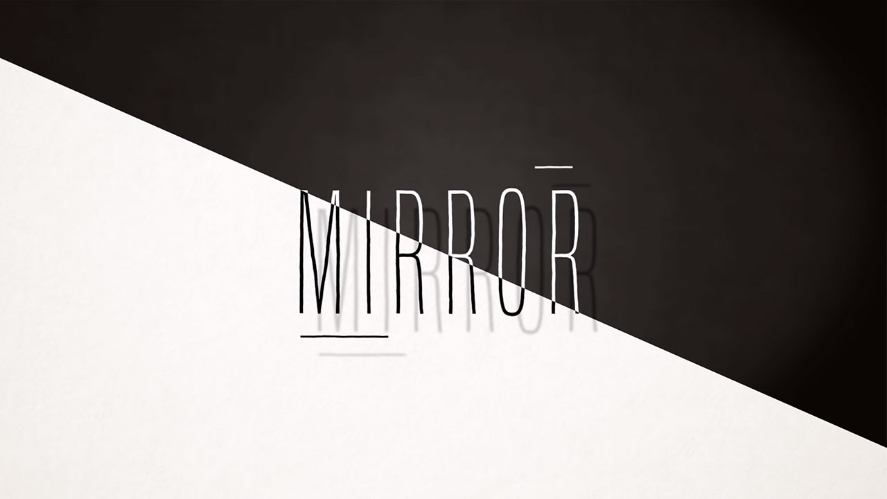 Clip Black and White Mirror The Kings Parade Motion design geometric